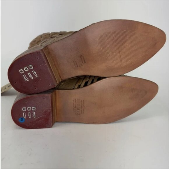 Bed Stu Loretta Womens Woven Leather Lace Up Ankle & Booties Boots Size 9.5 - Picture 6 of 8